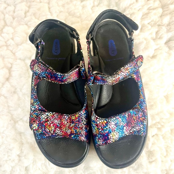 Wolky Rio Women's Jewel Sandal Jeans Blue Multi 40/US 9 - Picture 1 of 8